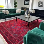 فرش درختی 1200 شانه سرمه ای لاکی