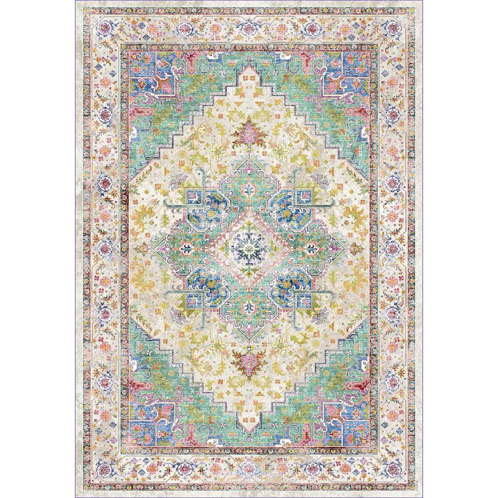 فرش 1240 شانه طرح دستباف کد T1091 نقره ای