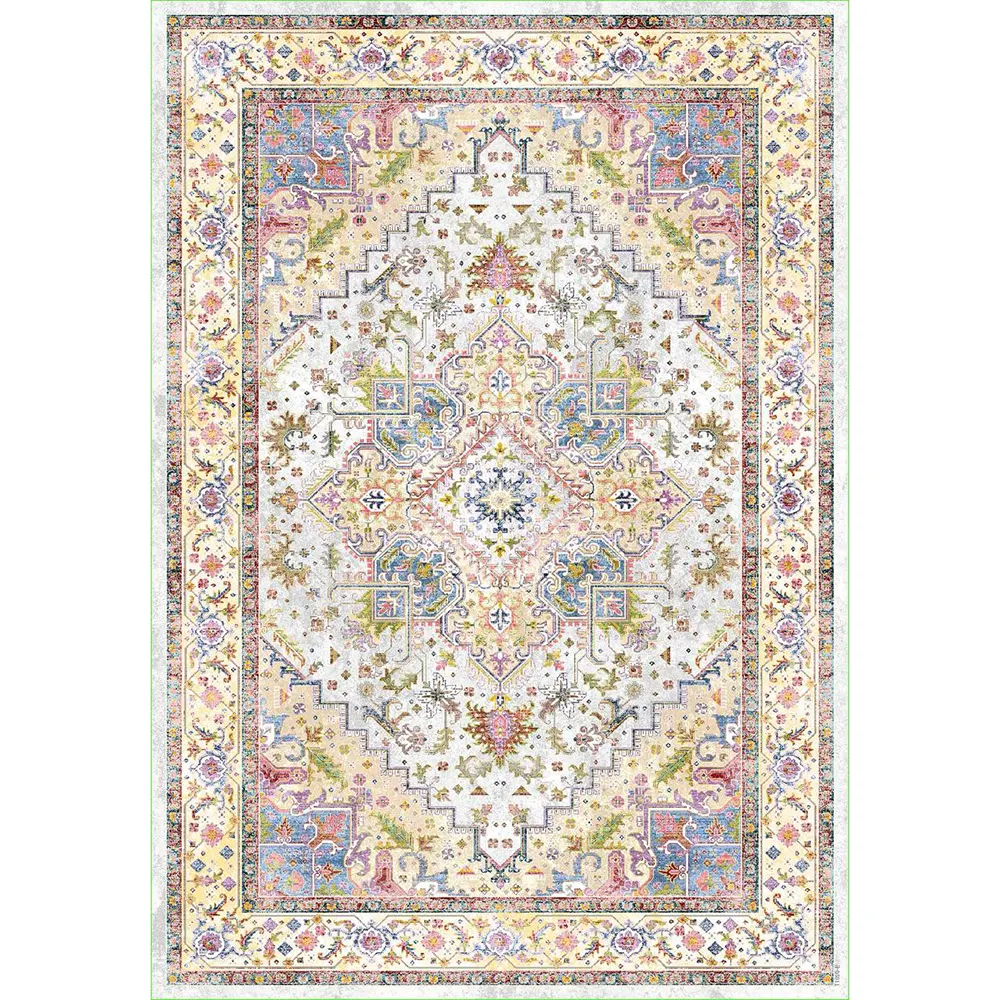 فرش 1240 شانه طرح دستباف کد T1095 کرم