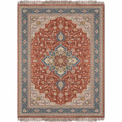 فرش 1240 شانه طرح دستباف کد C1004 قرمز