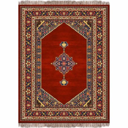 فرش 1240 شانه طرح دستباف کد 1039لاکی