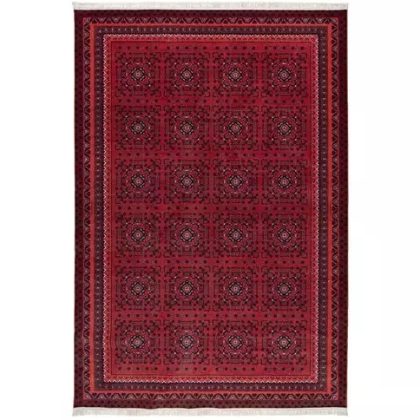 فرش سنتی طرح 100312 زرشکی 1000 شانه