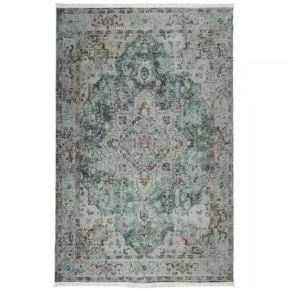 فرش کهنه نما طرح 100627 سبز 1000 شانه