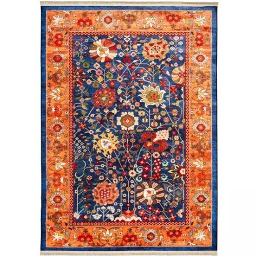 فرش سنتی طرح 900403 سرمه ای 1000 شانه