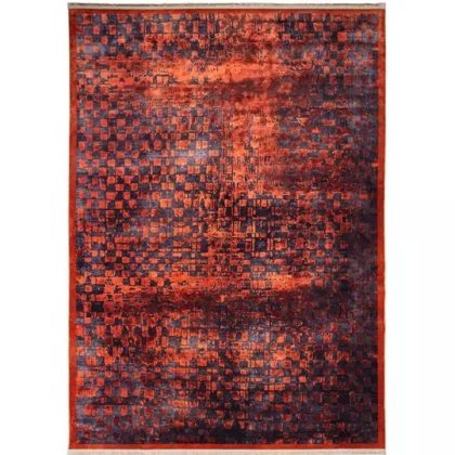 فرش مدرن طرح 900413 آجری 1000 شانه