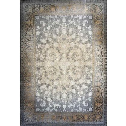 فرش ماشینی طرح نگار نقره‌ای 1200 شانه