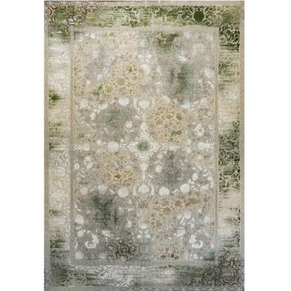 فرش طرح 2085 نقره ای ۱۲۰۰ شانه گل برجسته