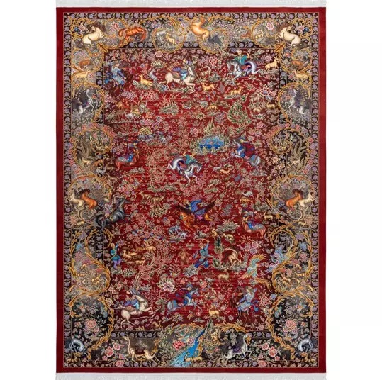 فرش شکارگاه کد 20CT0000 لاکی 1500 شانه