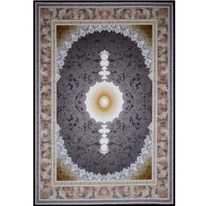 فرش طرح آلما ذغالی 1200 شانه