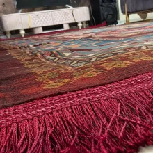 فرش 1240 شانه طرح دستباف کد T1113 لاکی