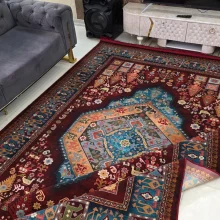 فرش 1240 شانه طرح دستباف کد T1113 لاکی