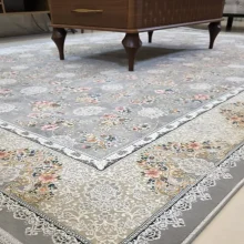 فرش 1200 شانه افشان کد 25850 طوسی