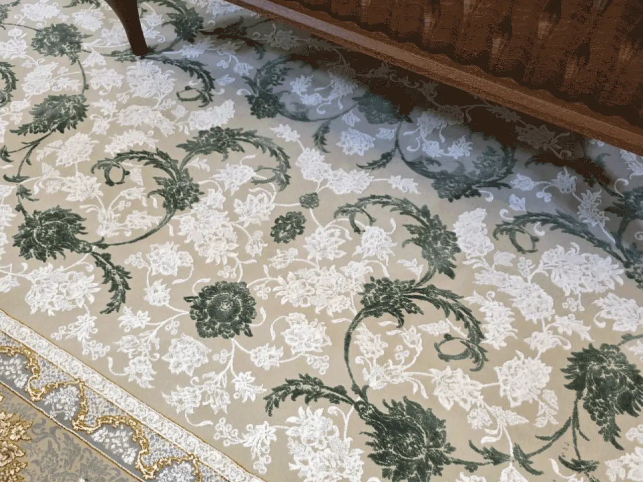 فرش 1240 شانه طرح دستباف کد 2210