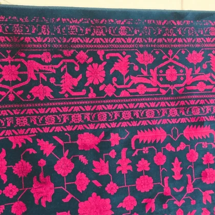 فرش ۱۲۰۰ شانه لاکی سرمه ای کد 1070