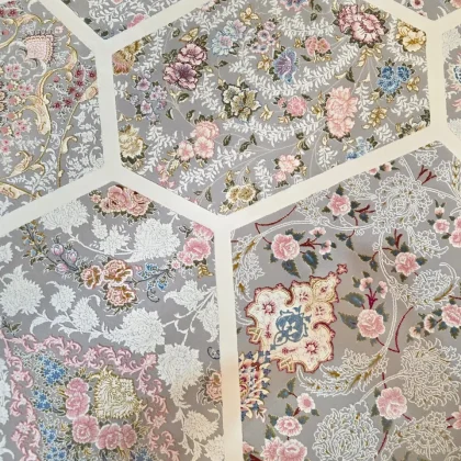 فرش ١٢٠٠ شانه طرح آینه فیلی ایده آل