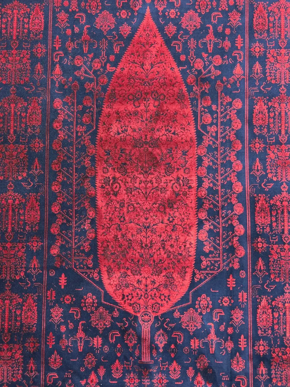 فرش ۱۲۰۰ شانه کد 1045 سرمه ای