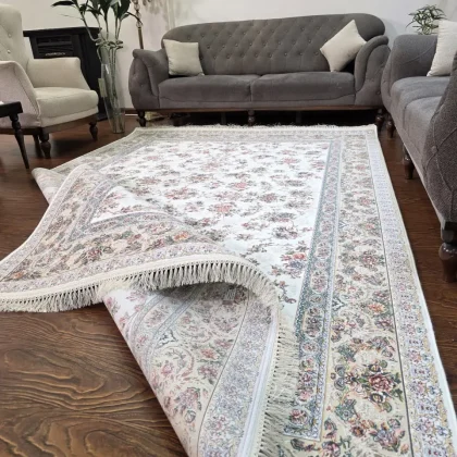 فرش ۱۲۰۰ شانه طرح بهشت صدفی