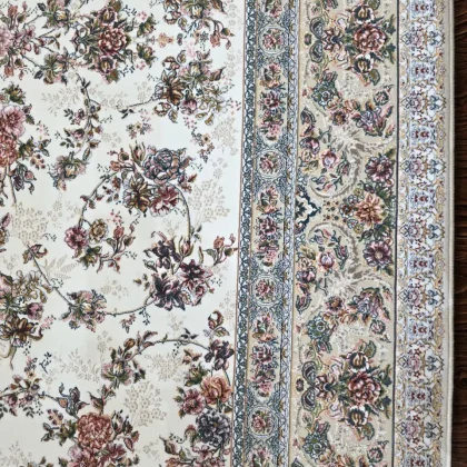 فرش ۱۲۰۰ شانه طرح بهشت صدفی