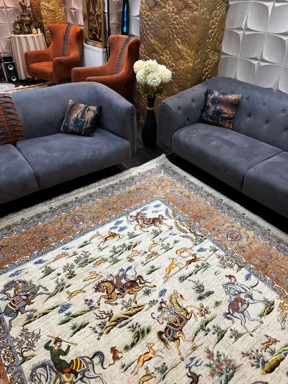 فرش 1500 شانه شکارگاه کد 20CT0