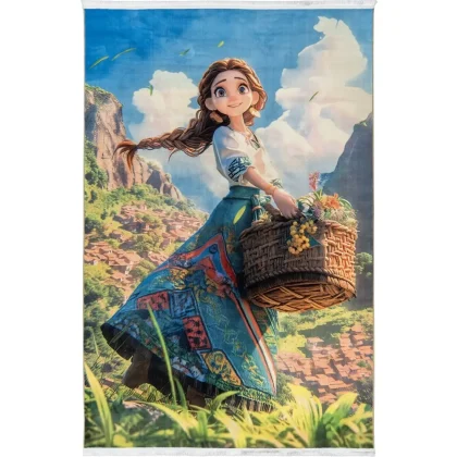 فرش کودک طرح دختر کد 25KK0060