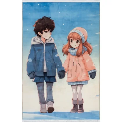 فرش کودک طرح دختر و پسر کد 25KK0070