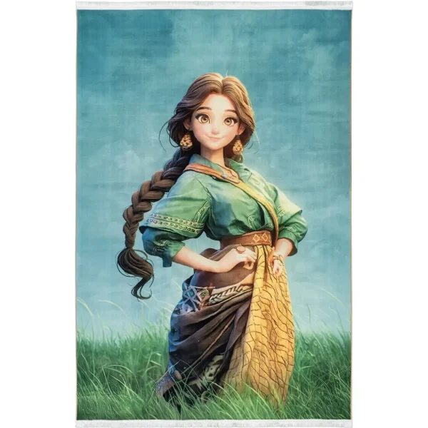 فرش کودک طرح دختر کد 25KK0030