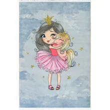 فرش کودک طرح پرنسس و یونیکورن کد 101210