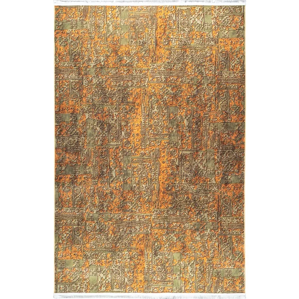 فرش آشپزخانه طرح 25AA0010 زیتونی