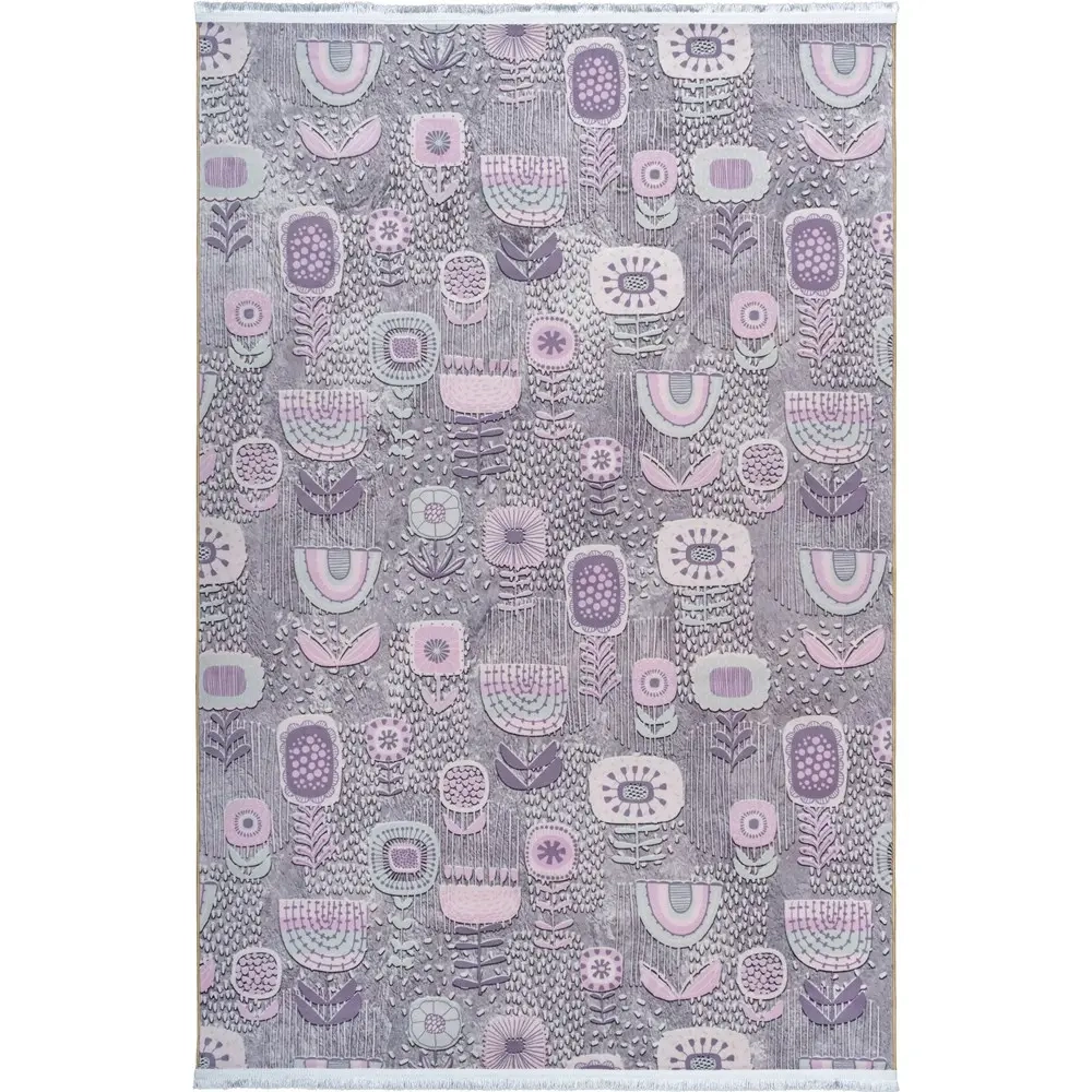 فرش آشپزخانه طرح 25AA0120 طوسی 700 شانه