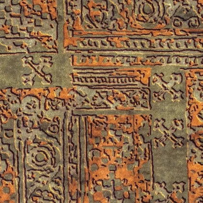 فرش آشپزخانه طرح 25AA0010 زیتونی