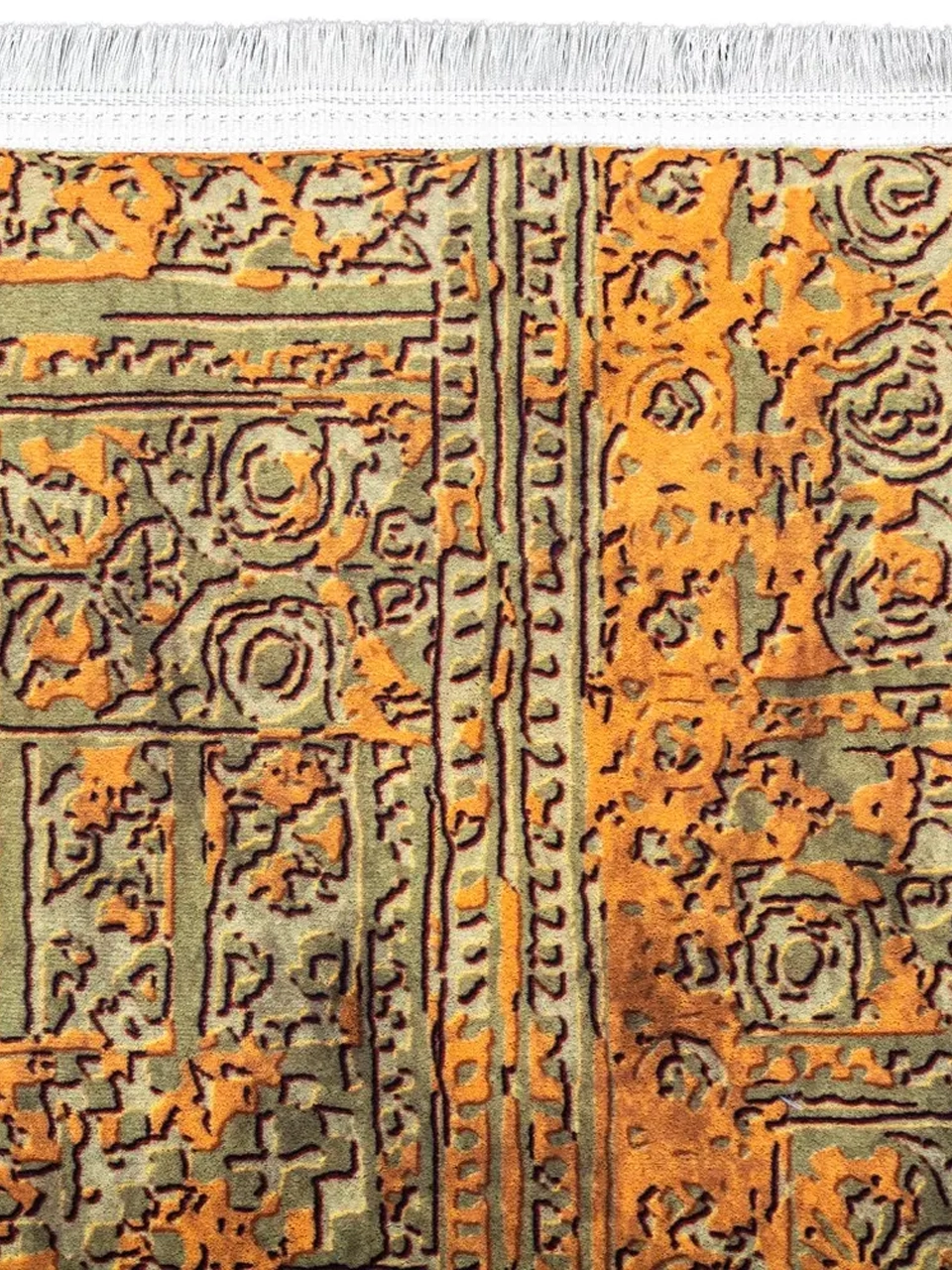 فرش آشپزخانه طرح 25AA0010 زیتونی