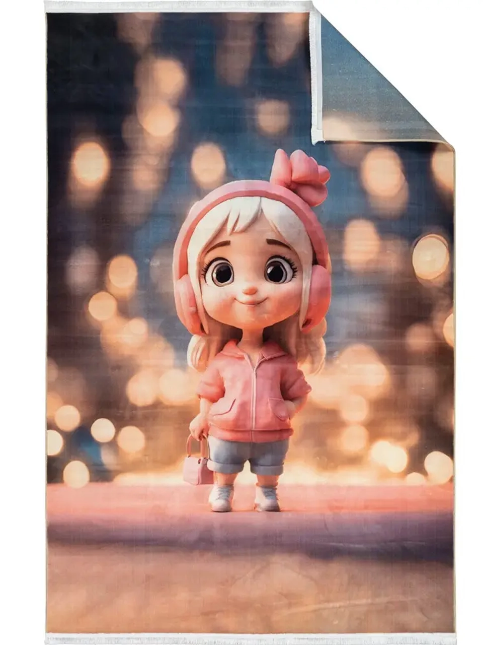 فرش کودک طرح 25KK0020 خاکستری 700 شانه