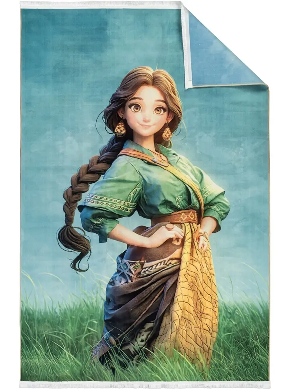 فرش کودک طرح دختر کد 25KK0030