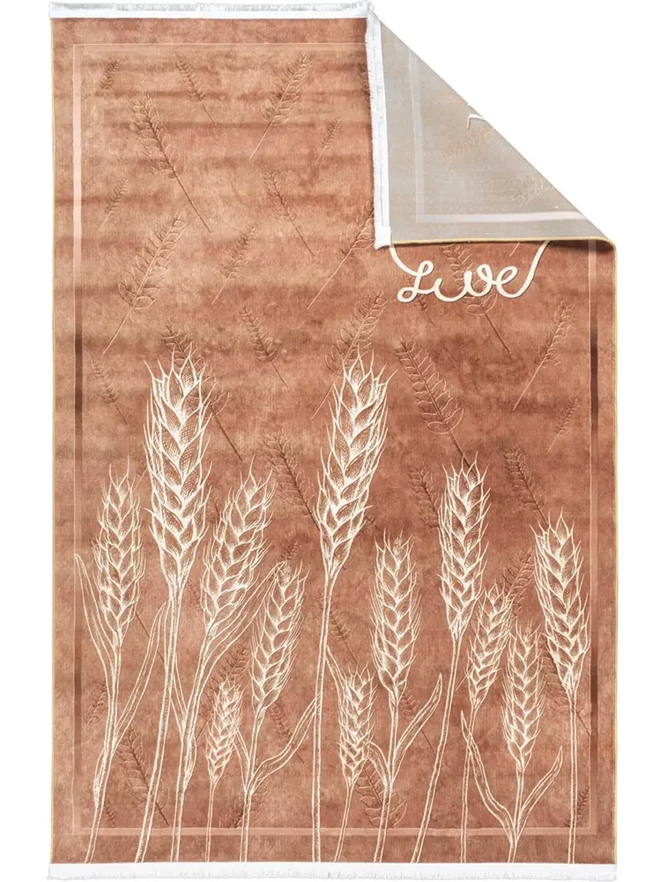 فرش آشپزخانه طرح 25AA0030 قهوه ای 700 شانه