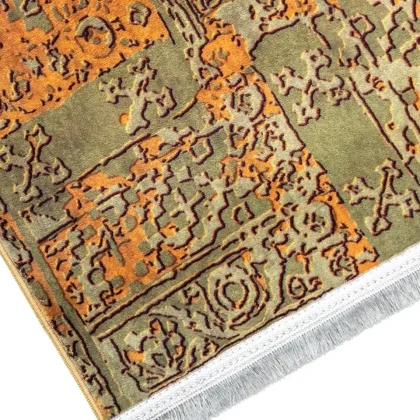 فرش آشپزخانه طرح 25AA0010 زیتونی