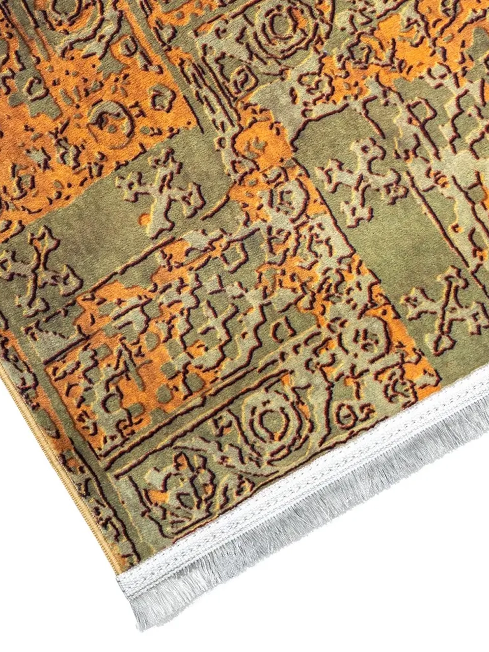 فرش آشپزخانه طرح 25AA0010 زیتونی