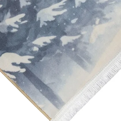 فرش کودک طرح 25KK0000 خاکستری 700 شانه