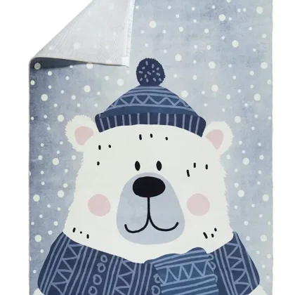 فرش کودک طرح خرس برفی کد 100273