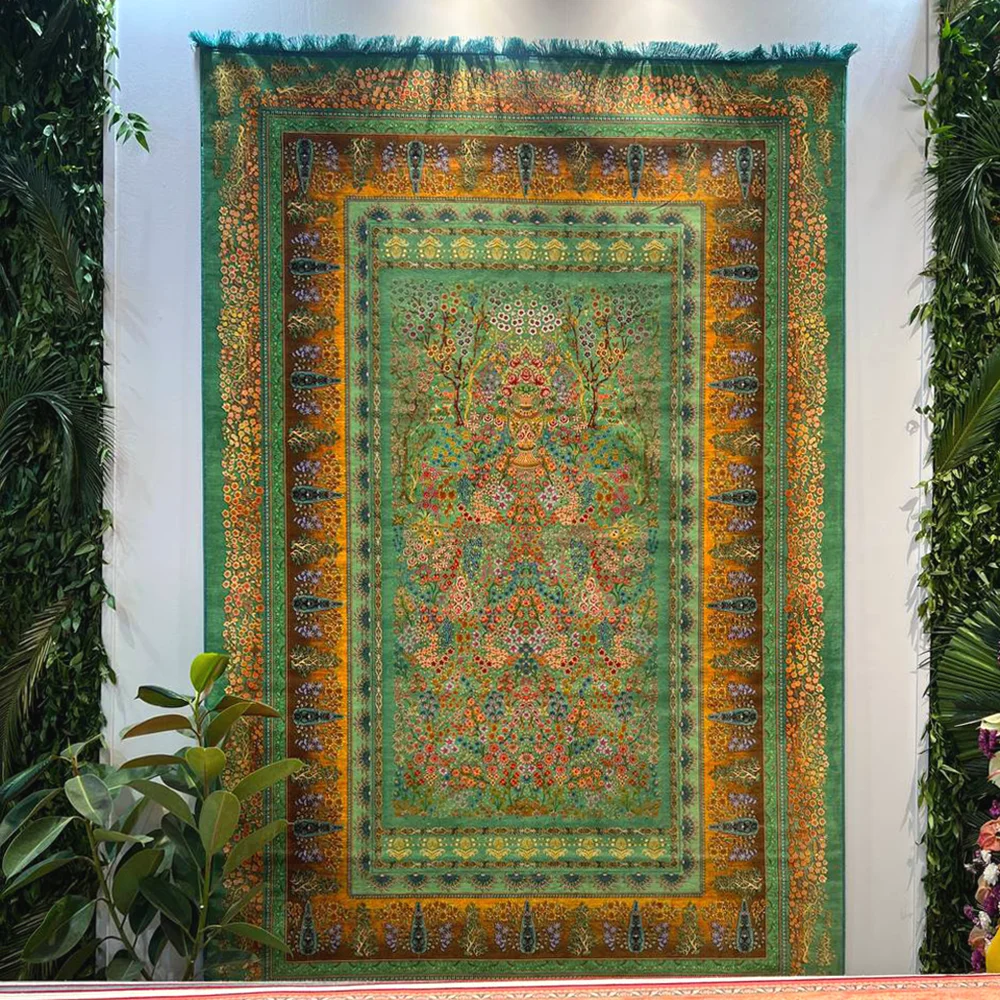 فرش باغ بهشت سبز 1240 شانه