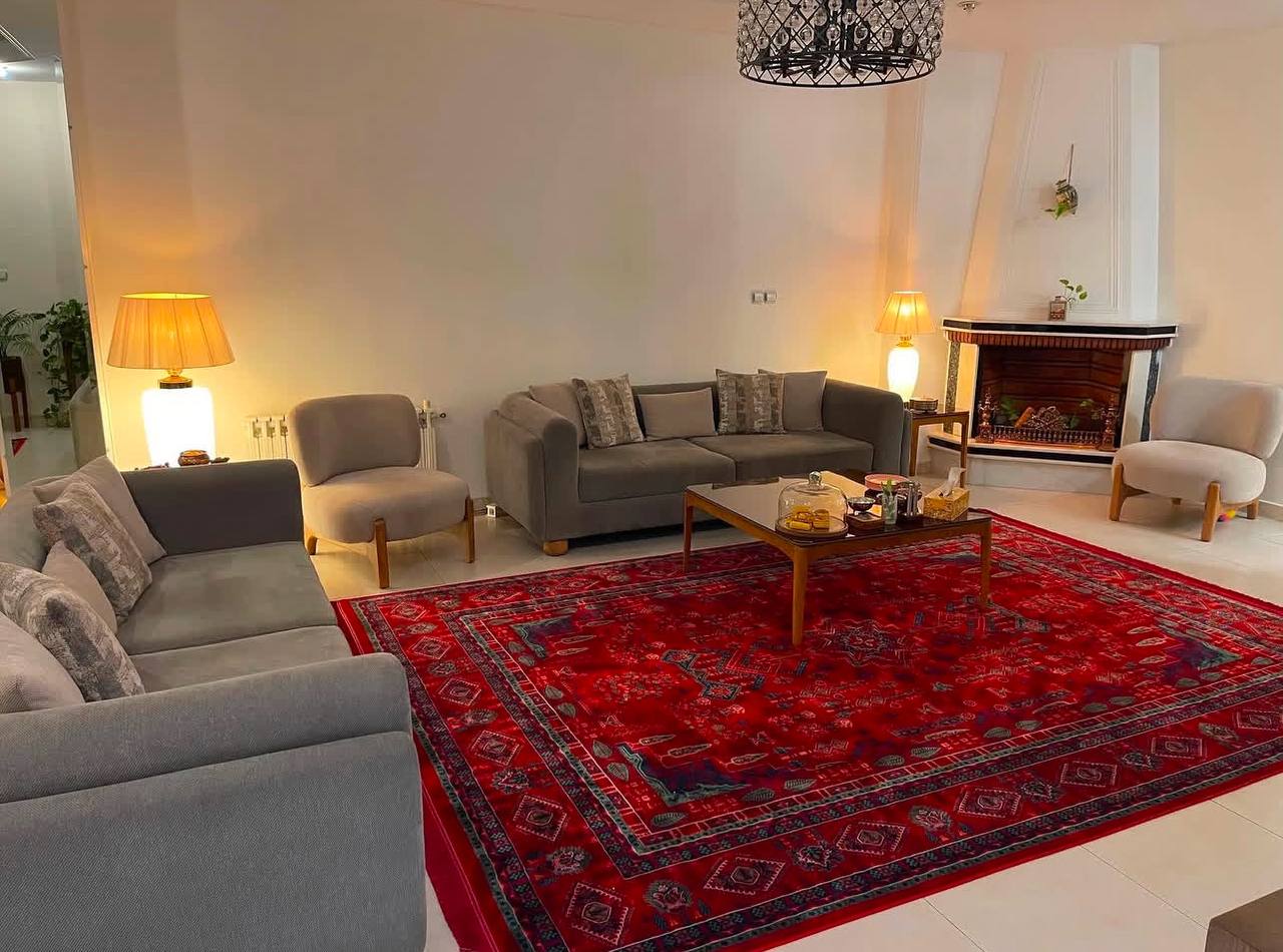 فرش چهارباغ 1200 شانه لاکی