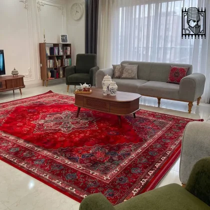 فرش هریس قرمز سبز 1200 شانه تهران