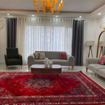 فرش هریس قرمز سبز 1200 شانه کلکسیون اوانگارد