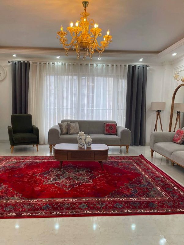 فرش هریس قرمز سبز 1200 شانه کلکسیون اوانگارد 