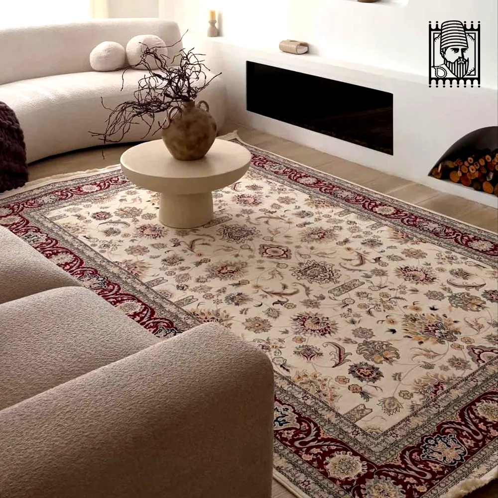 فرش سلطان آباد کرم 1200 شانه